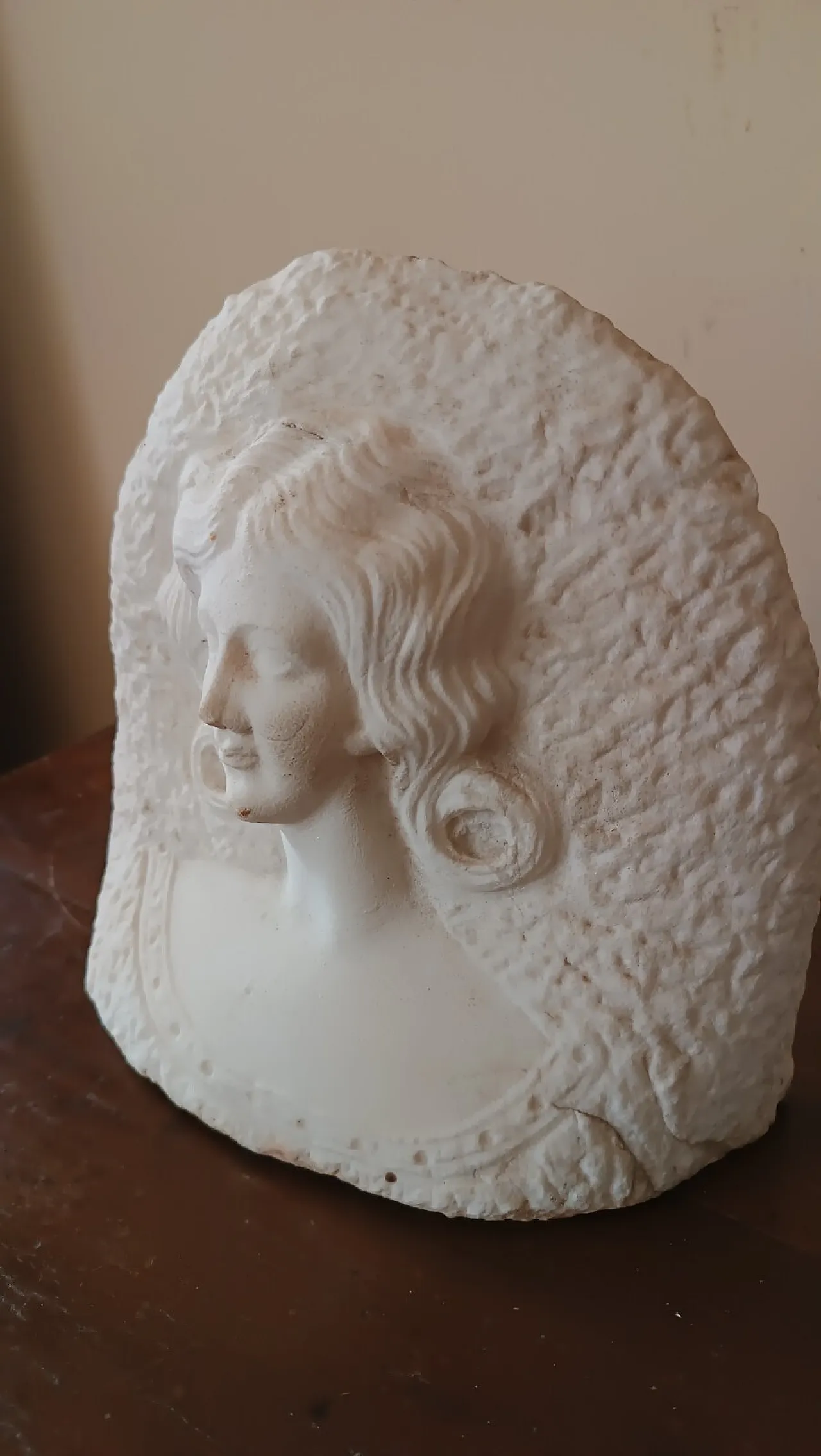 Busto femminile in marmo, primo '900 4