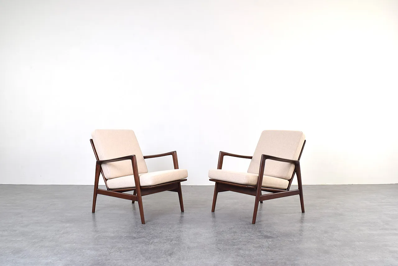 Pair of Mid-Century Stefan Lounge Chairs, 1960s 1