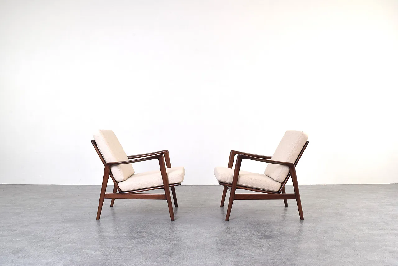 Pair of Mid-Century Stefan Lounge Chairs, 1960s 2