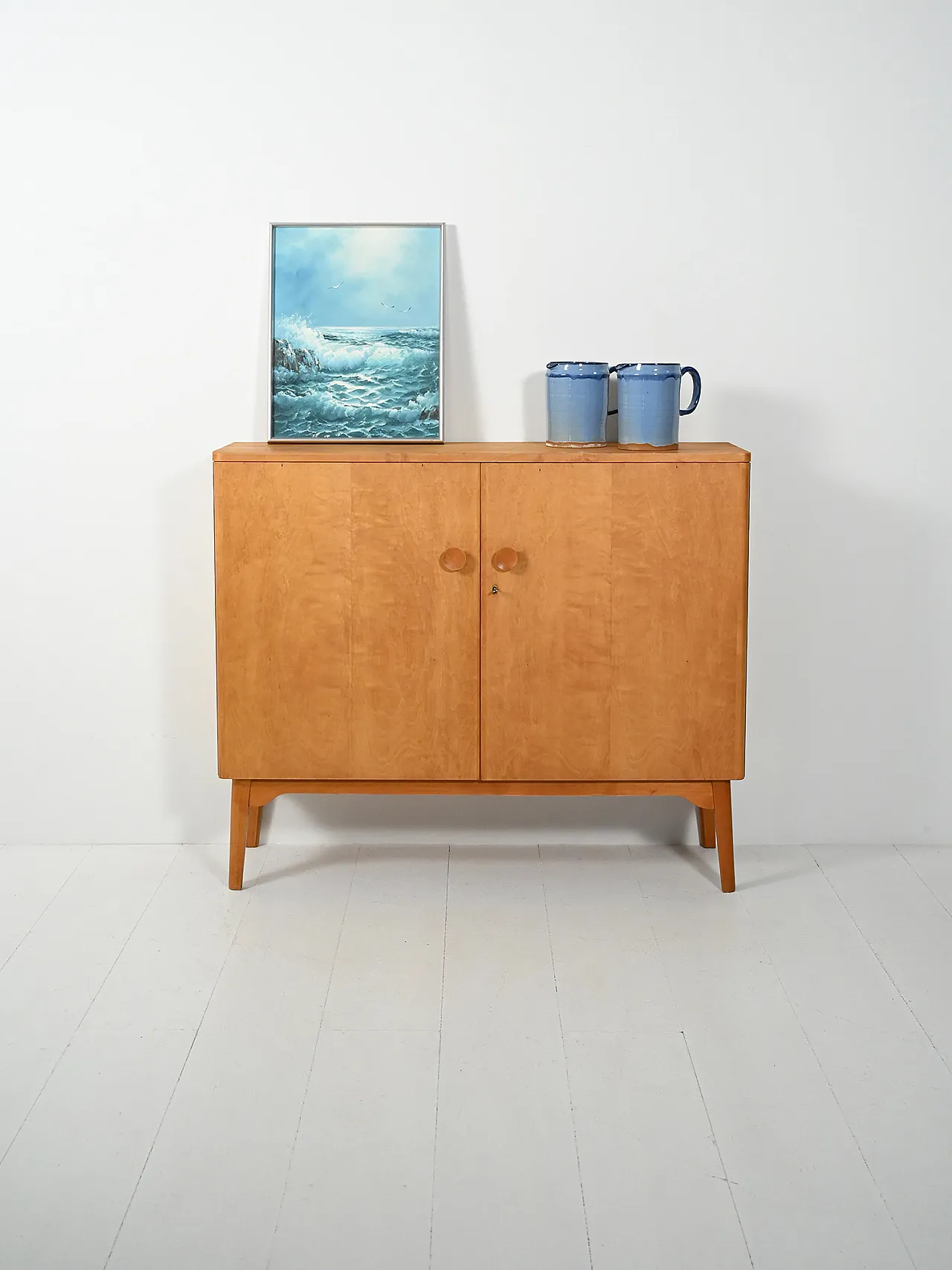 Highboard in betulla “Swedish Grace”, anni ’40 1