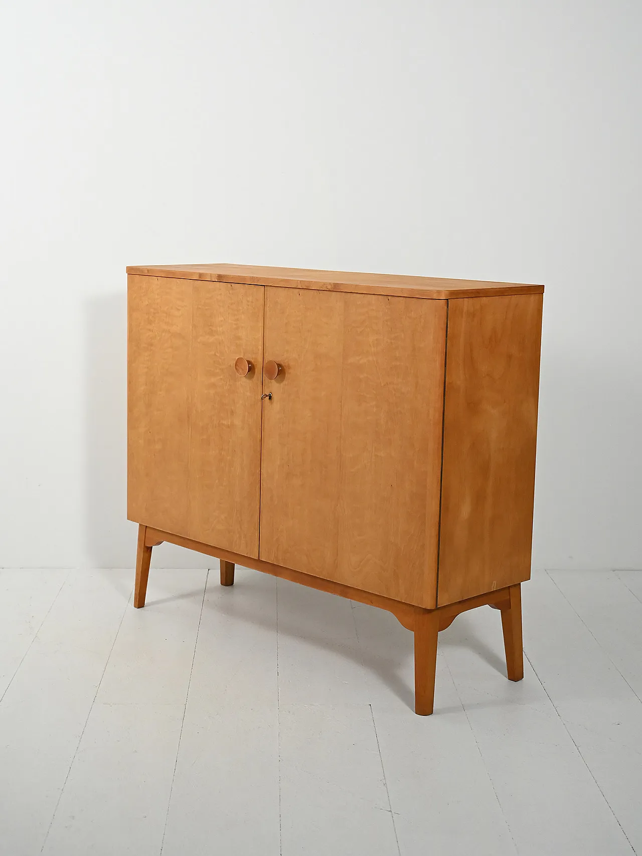 Highboard in betulla “Swedish Grace”, anni ’40 5