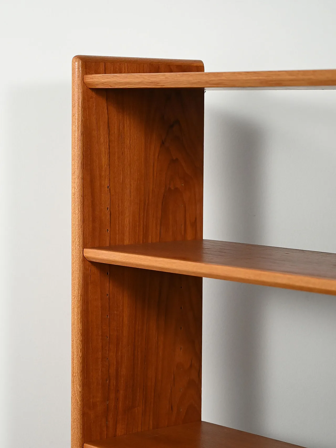 Scandinavian teak bookcase with storage compartment, 1960s 8
