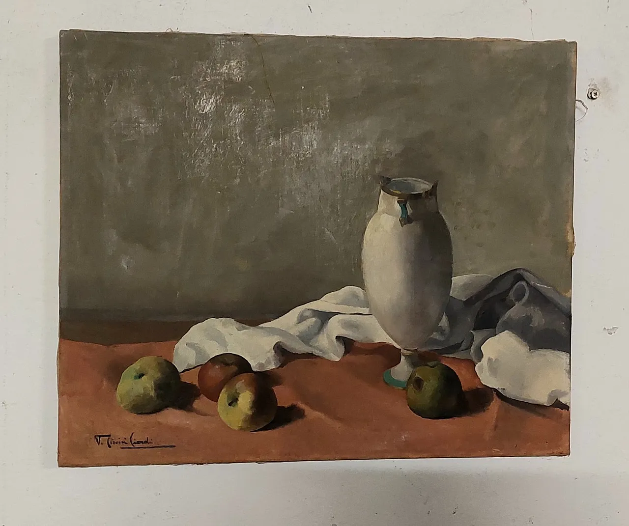 Emma Cionini Ciardi, natura morta olio su tela, '900 1