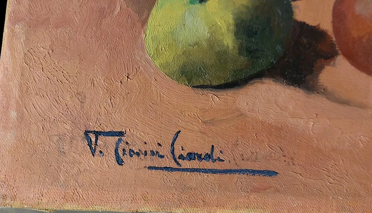 Emma Cionini Ciardi, natura morta olio su tela, '900 12