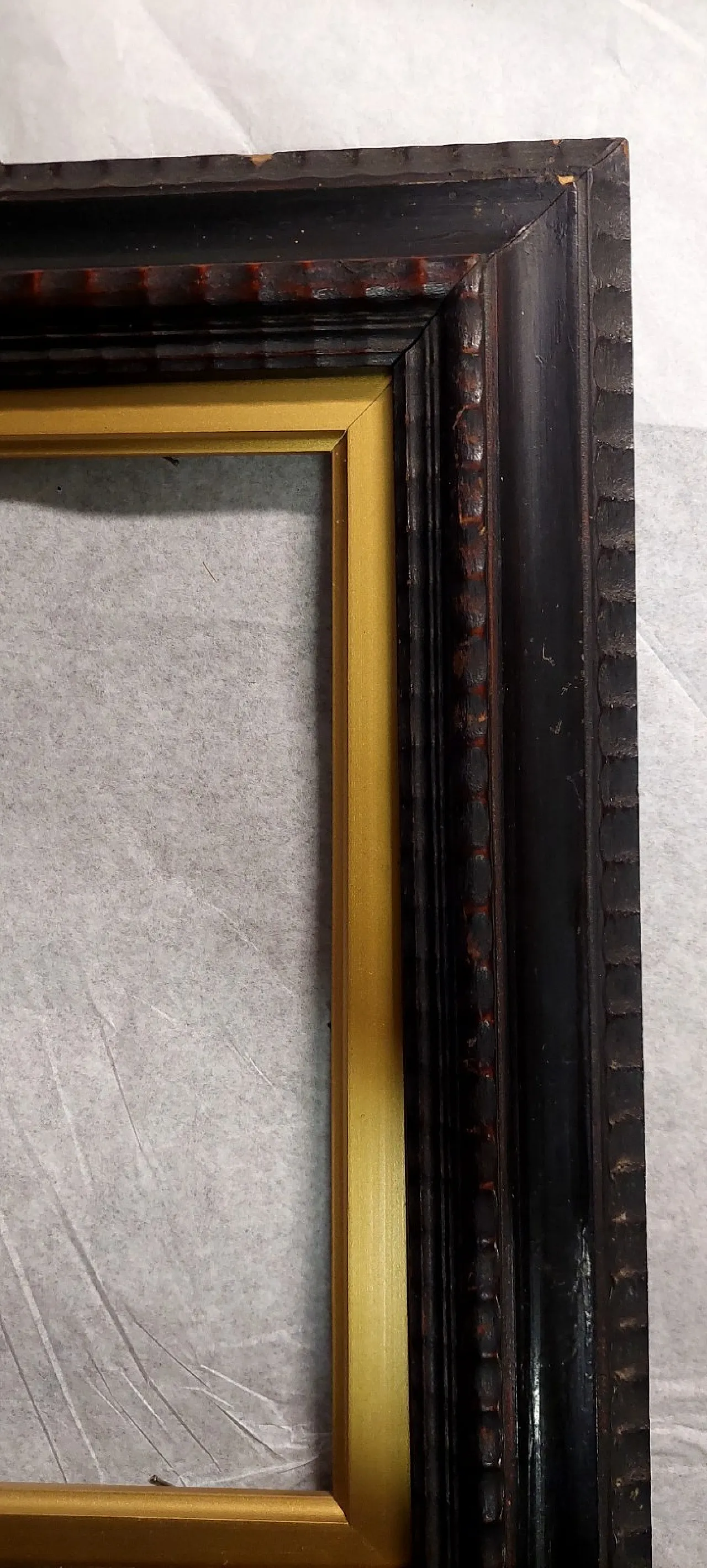 Wooden frame in Guilloche, late 19th century 5