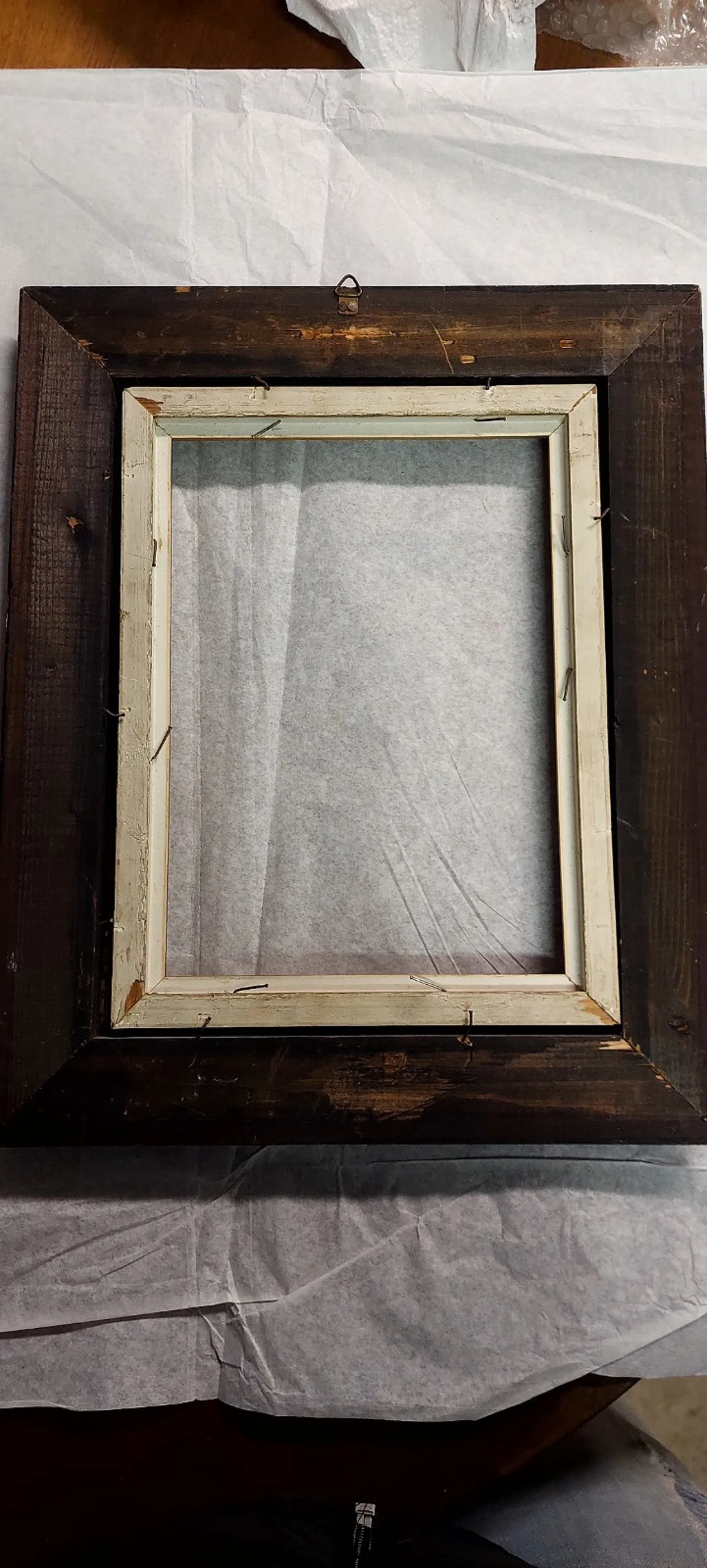 Wooden frame in Guilloche, late 19th century 8