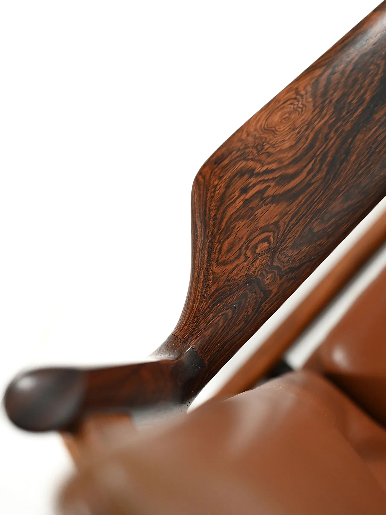 Coppia di poltrone Ark di Arne Vodder in pelle, anni '70 6