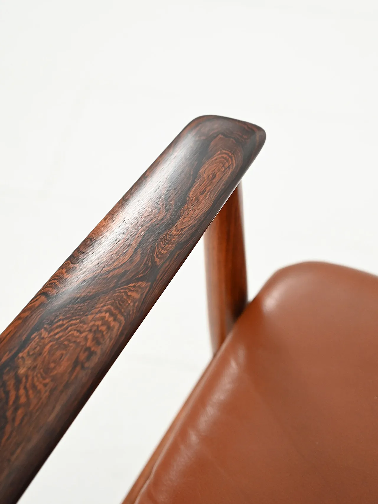 Coppia di poltrone Ark di Arne Vodder in pelle, anni '70 7