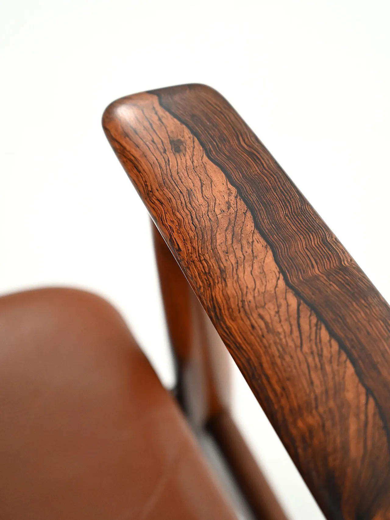 Coppia di poltrone Ark di Arne Vodder in pelle, anni '70 9