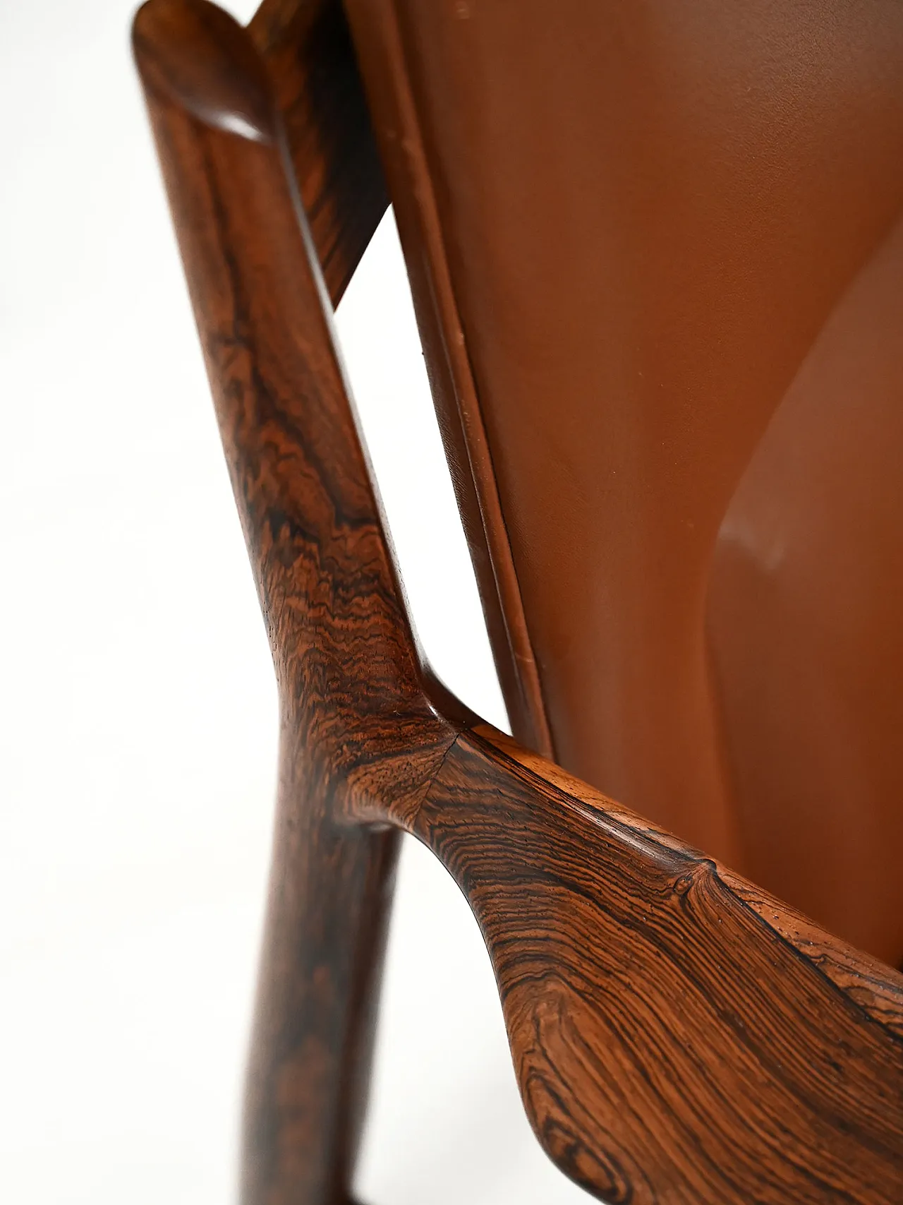 Coppia di poltrone Ark di Arne Vodder in pelle, anni '70 10