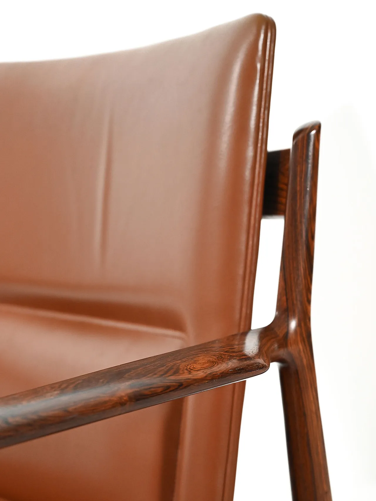 Coppia di poltrone Ark di Arne Vodder in pelle, anni '70 12