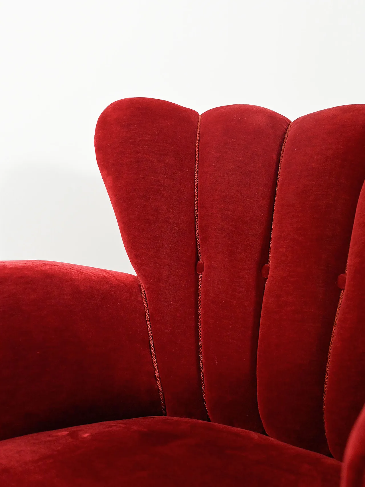 Coppia di poltrone svedesi a conchiglia, anni '40 6