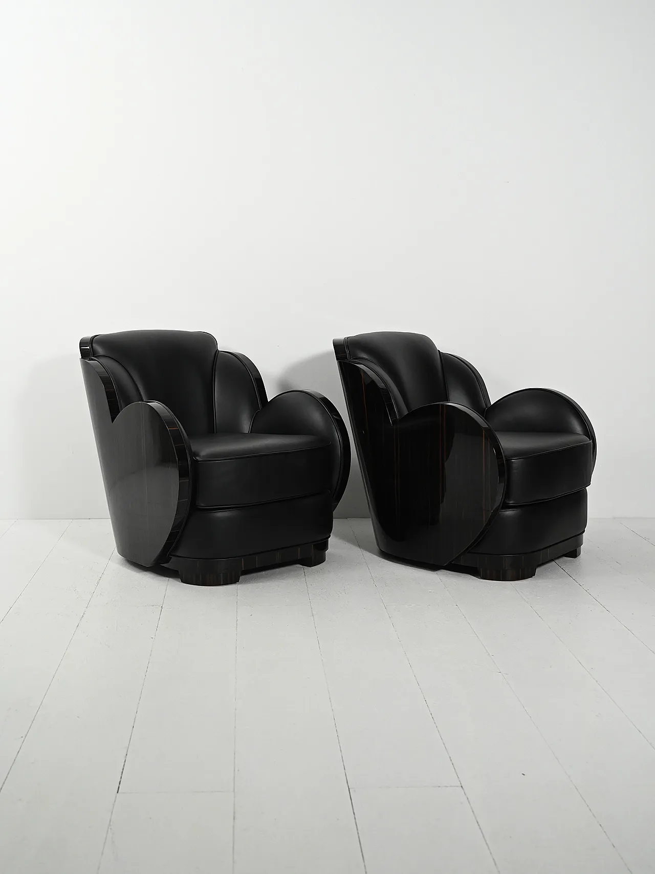 Coppia di poltrone scandinave in stile Art Déco, anni '40 3