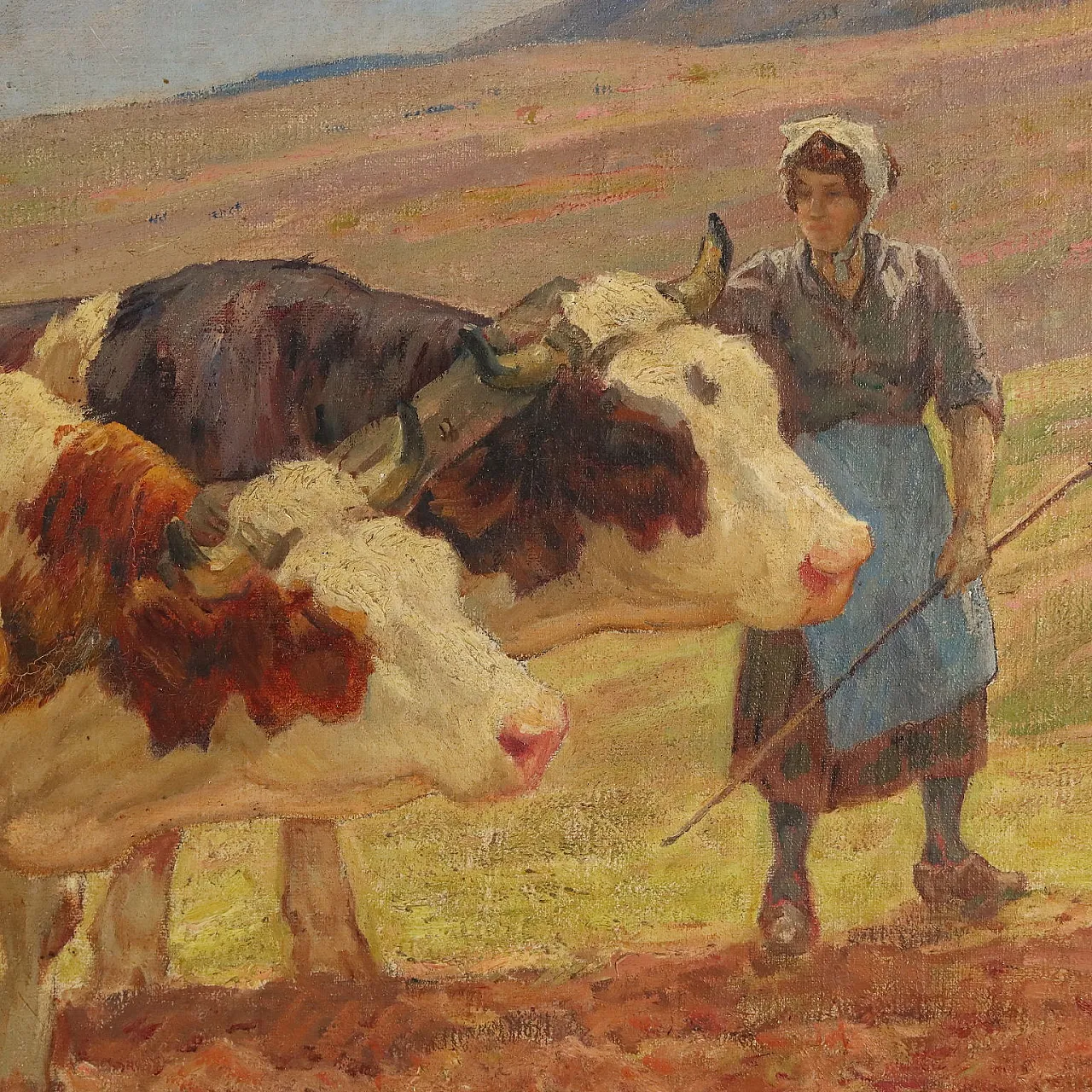 La bourage en Bugey, olio su tela, '900 5