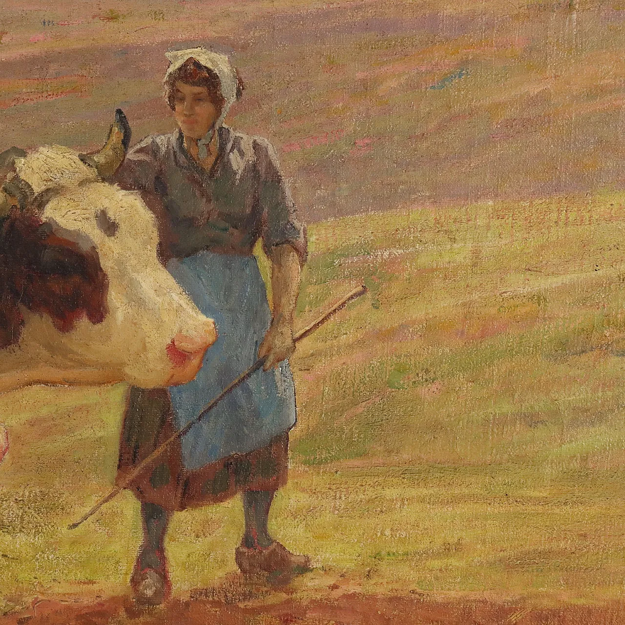 La bourage en Bugey, olio su tela, '900 6