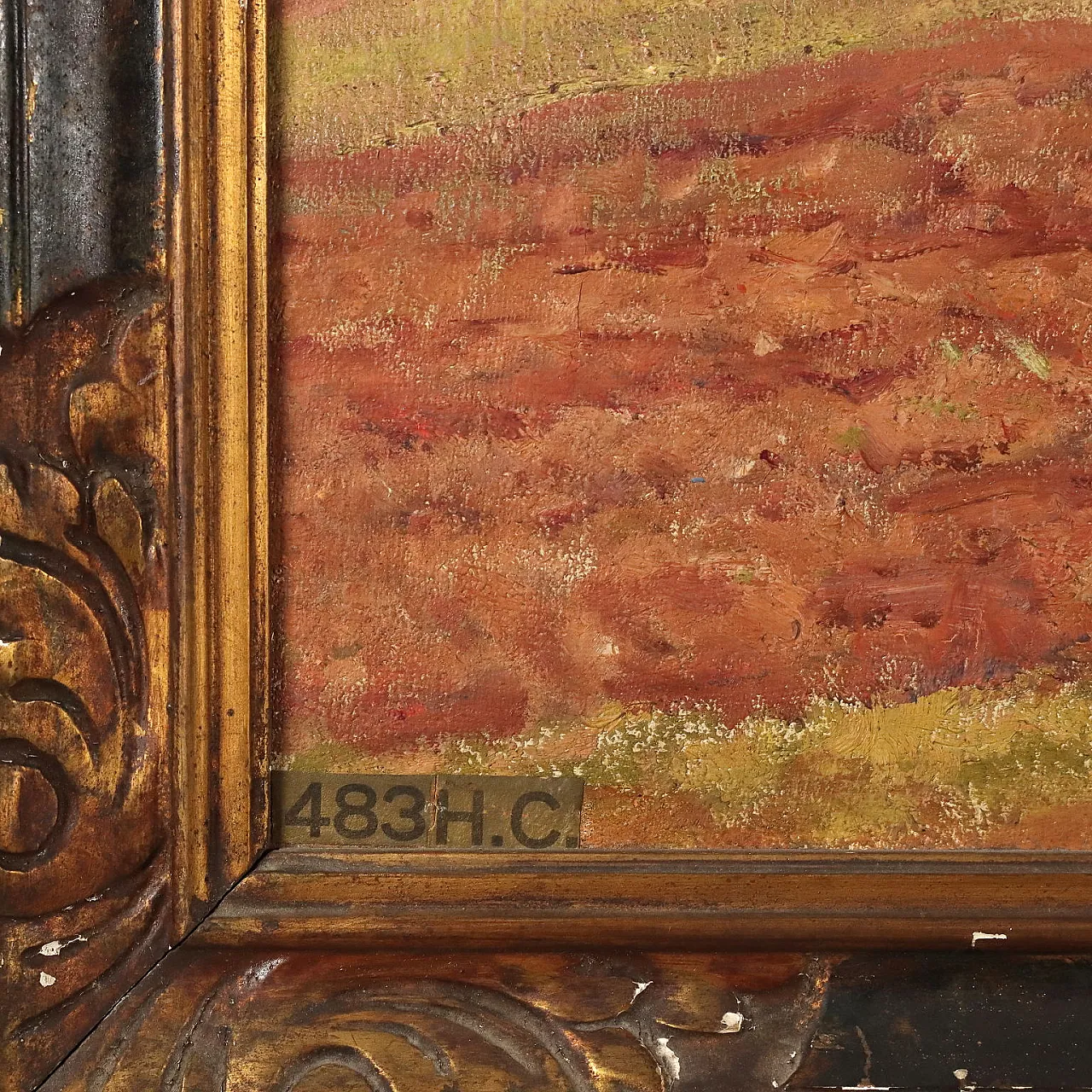 La bourage en Bugey, olio su tela, '900 9