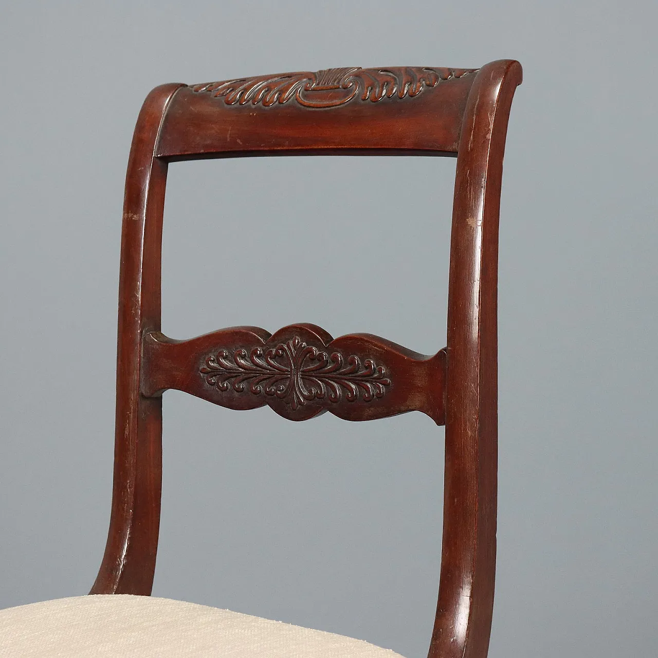 3 Sedie Carlo X in mogano, primo '800 4