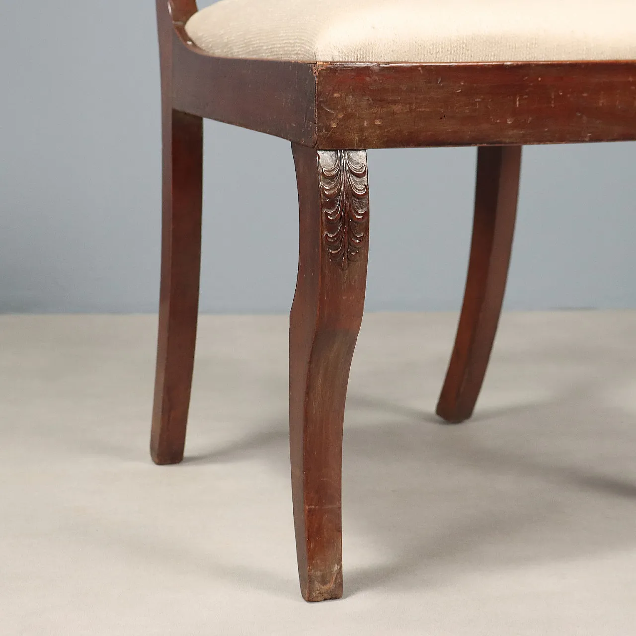 3 Sedie Carlo X in mogano, primo '800 6