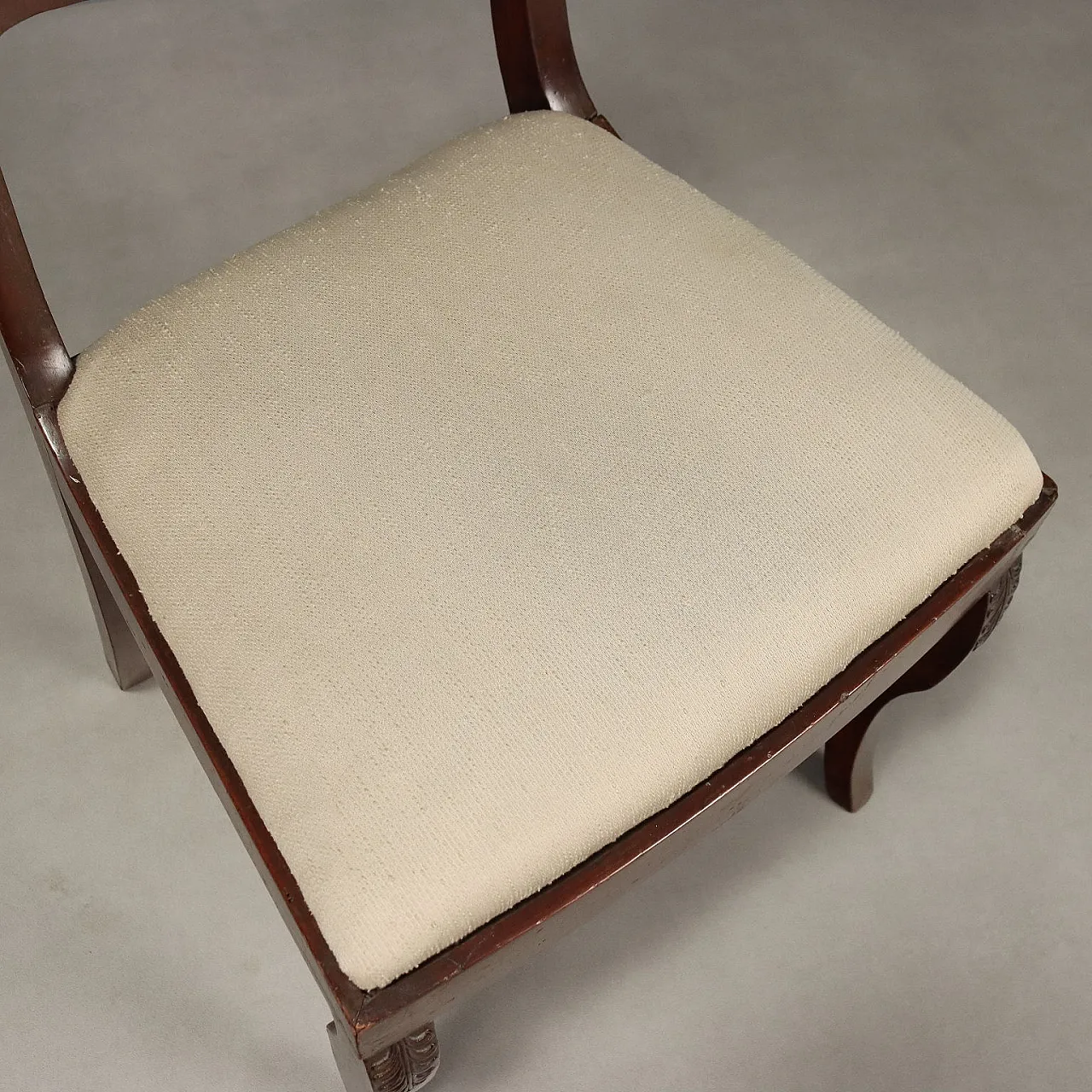 3 Sedie Carlo X in mogano, primo '800 7