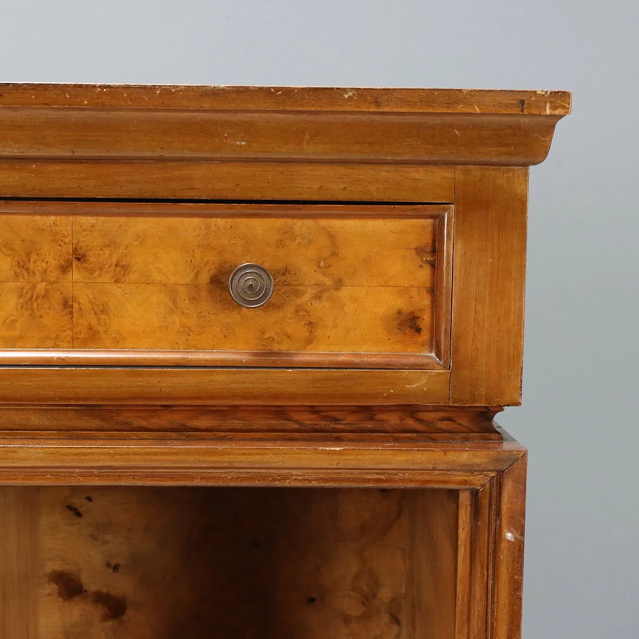 Art Deco walnut and bronze bookcase, 20th century 6