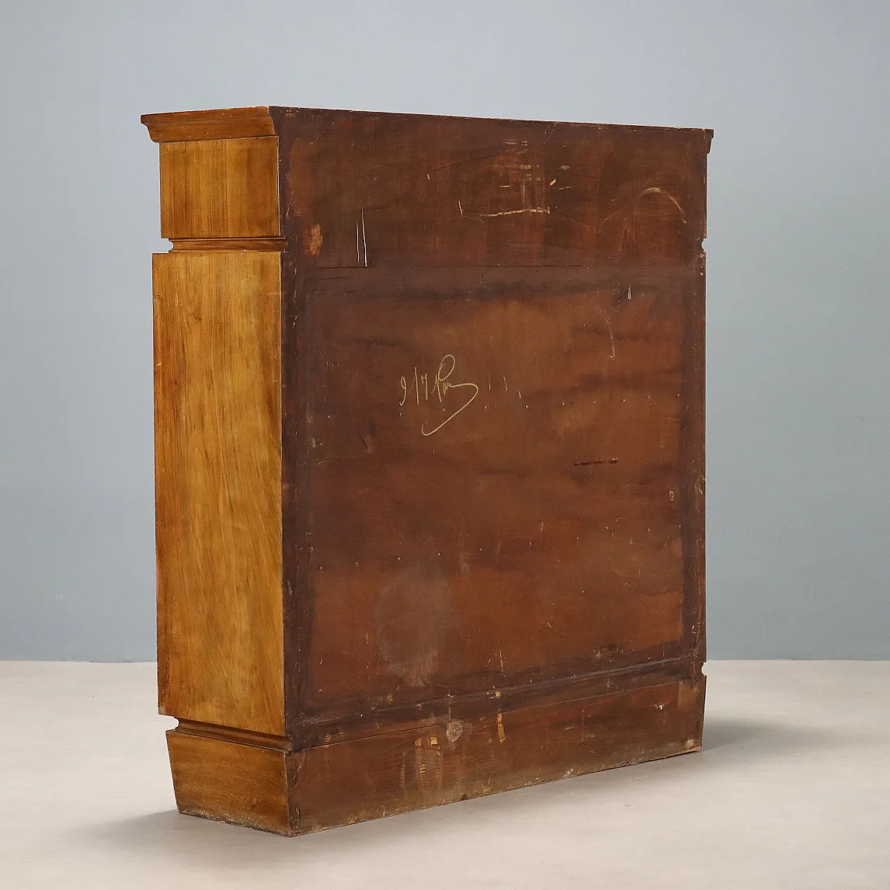Art Deco walnut and bronze bookcase, 20th century 9