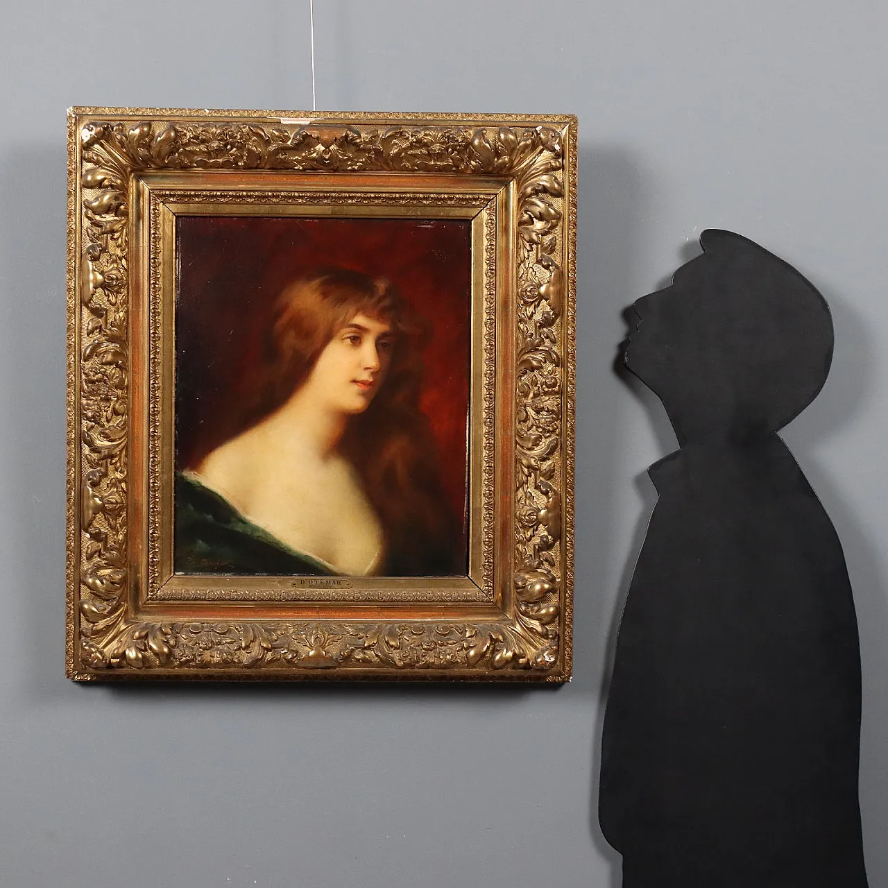 Edouard D'Otemar, olio su tavola, '800 2