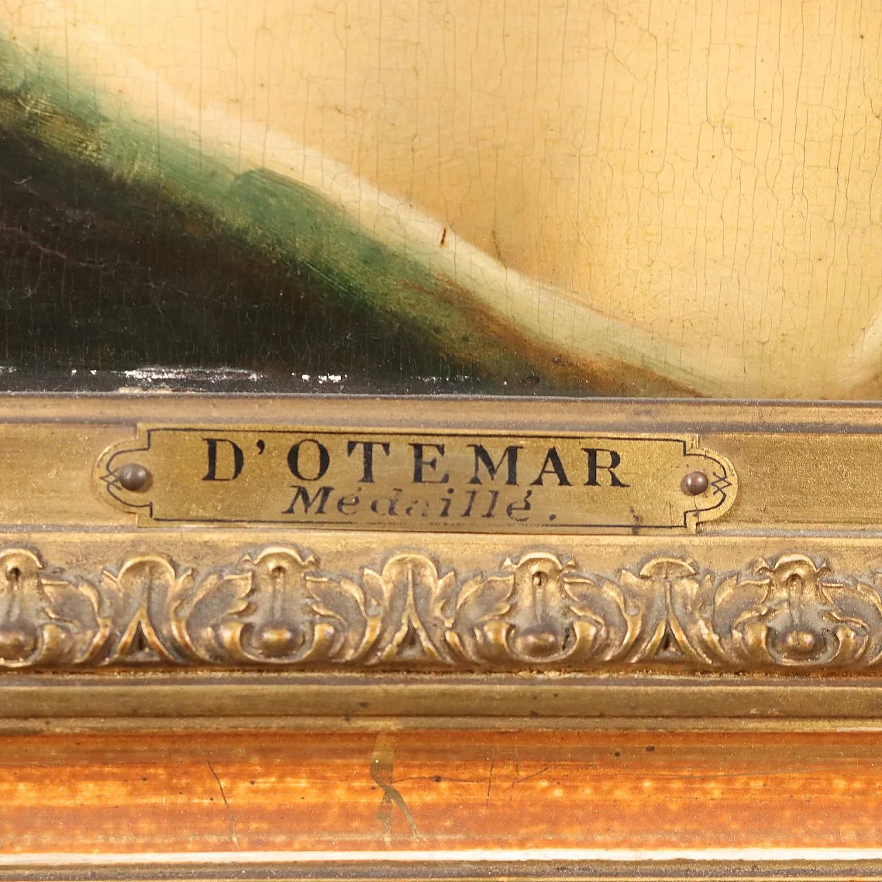 Edouard D'Otemar, olio su tavola, '800 9