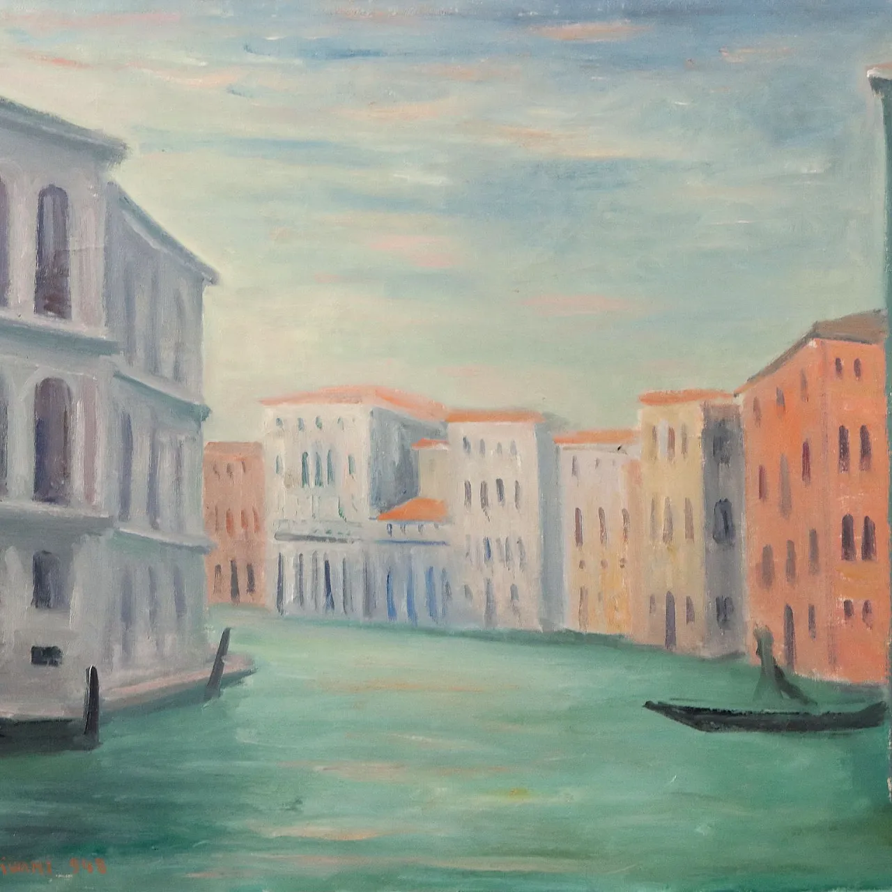 Olio su tela con cornice, '900 3