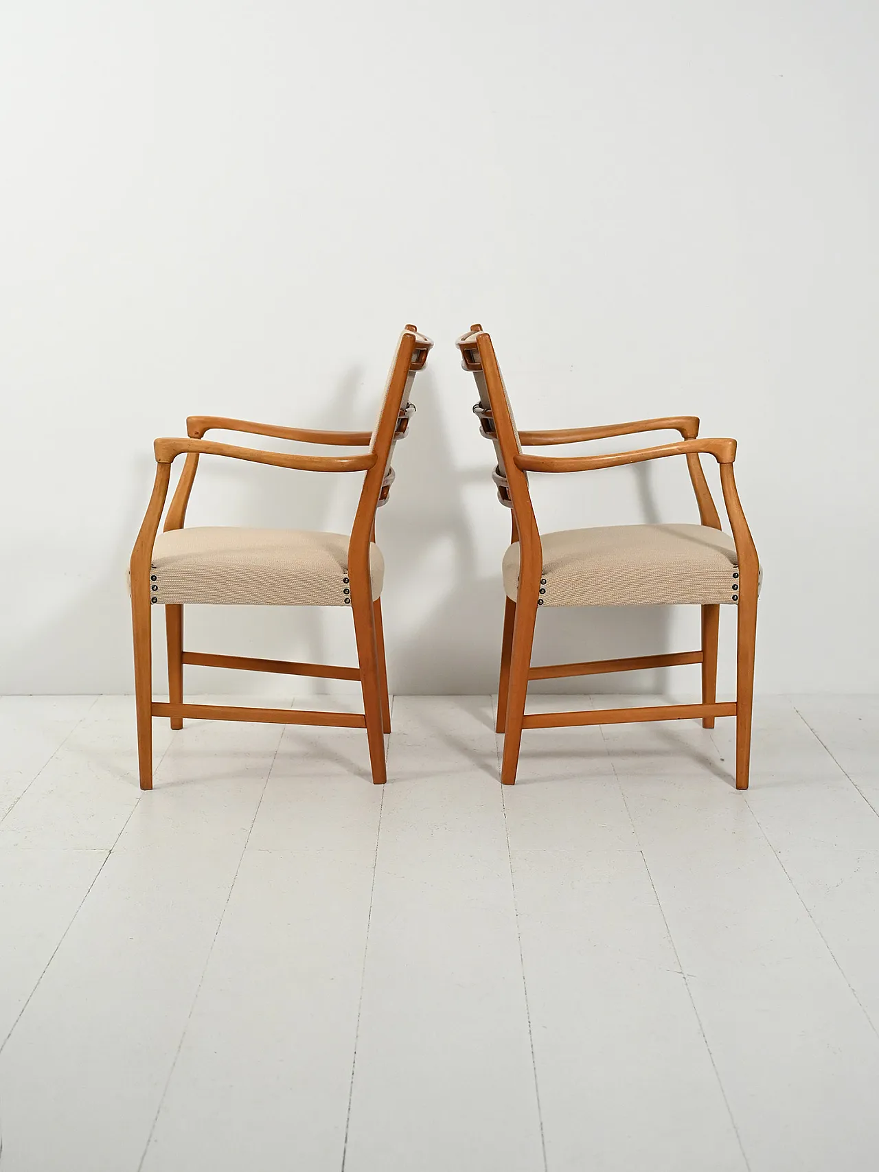 Coppia di sedie Futura di David Rosén in teak, anni '30 5