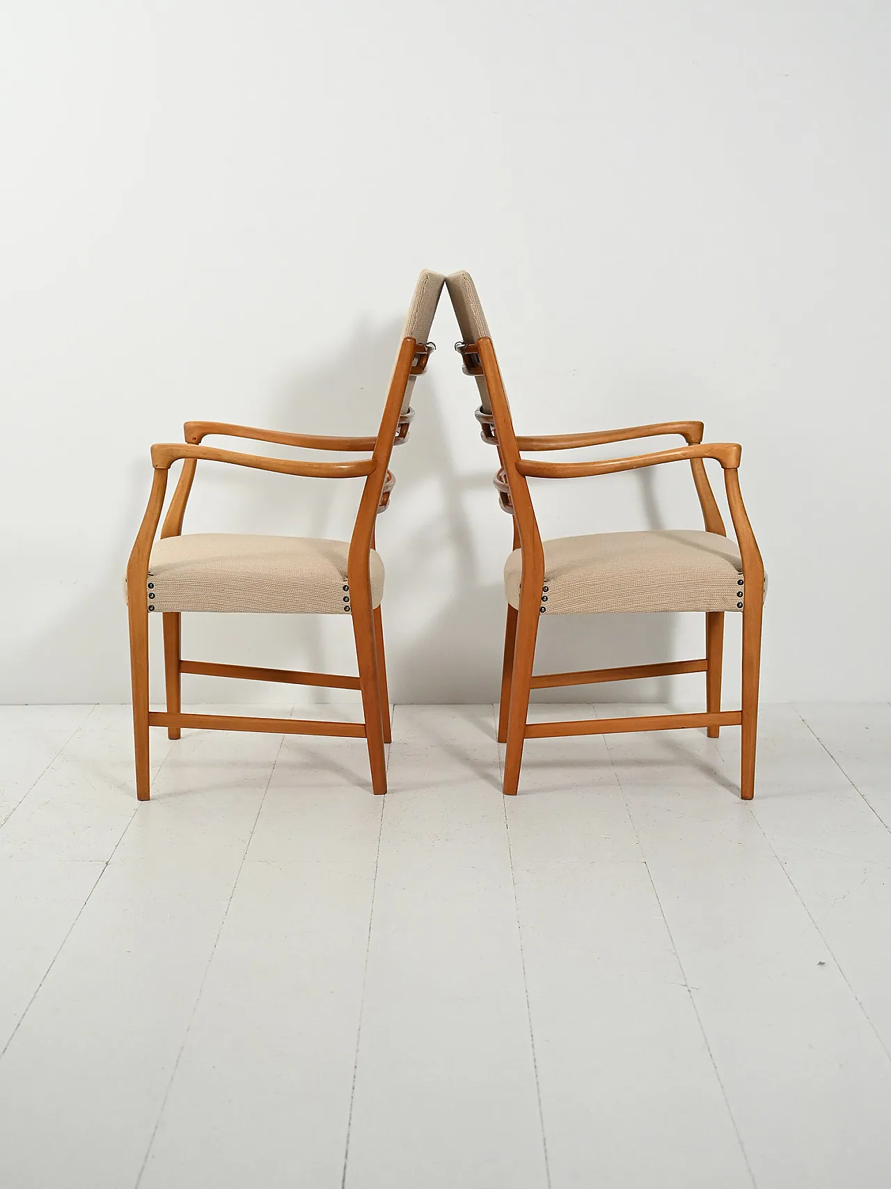 Coppia di sedie Futura di David Rosén in teak, anni '30 6