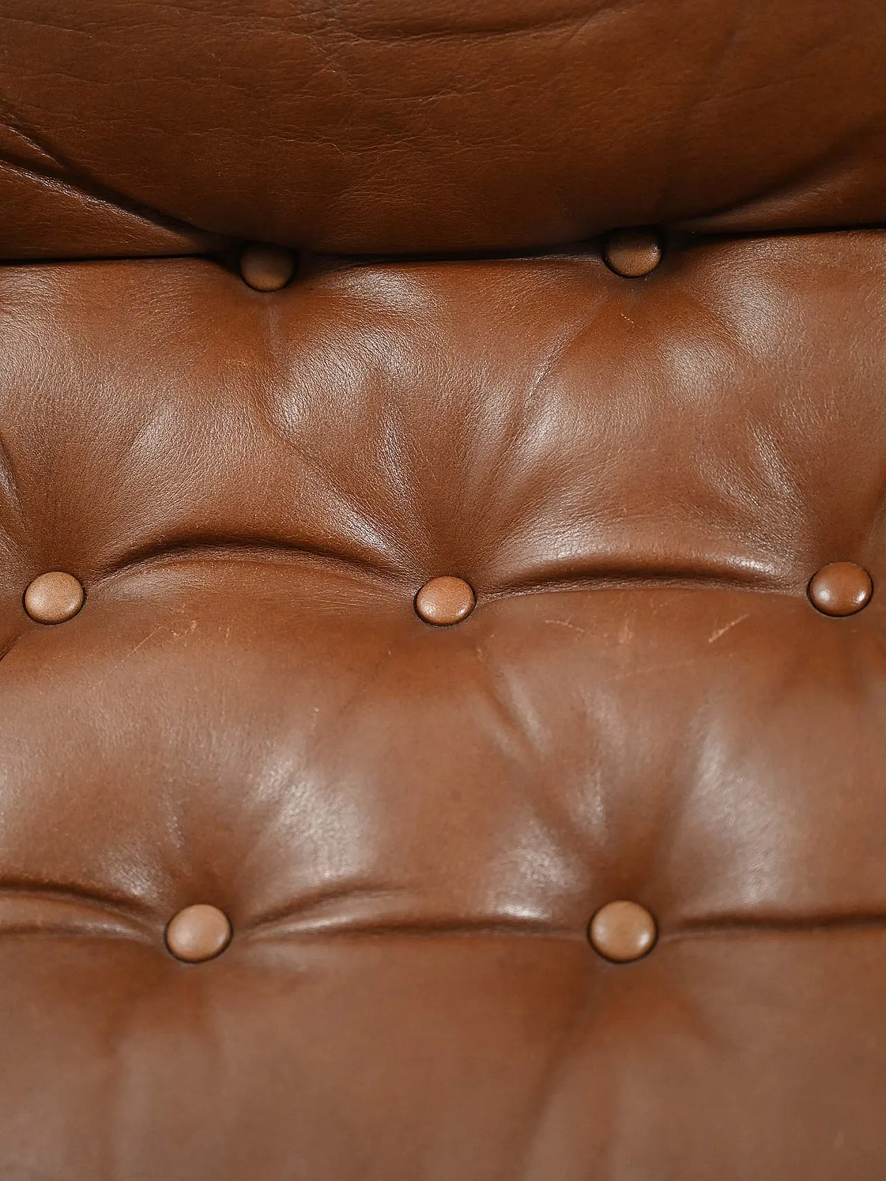 Coppia di poltrone danesi di JM Birking in pelle marrone, anni '60 10