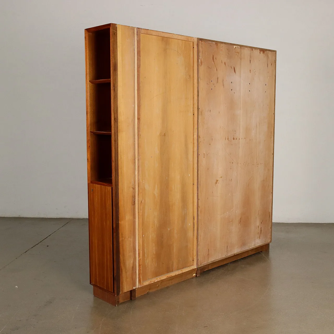 Entrance cabinet with clothes rack in wood & polyester, 1960s 10