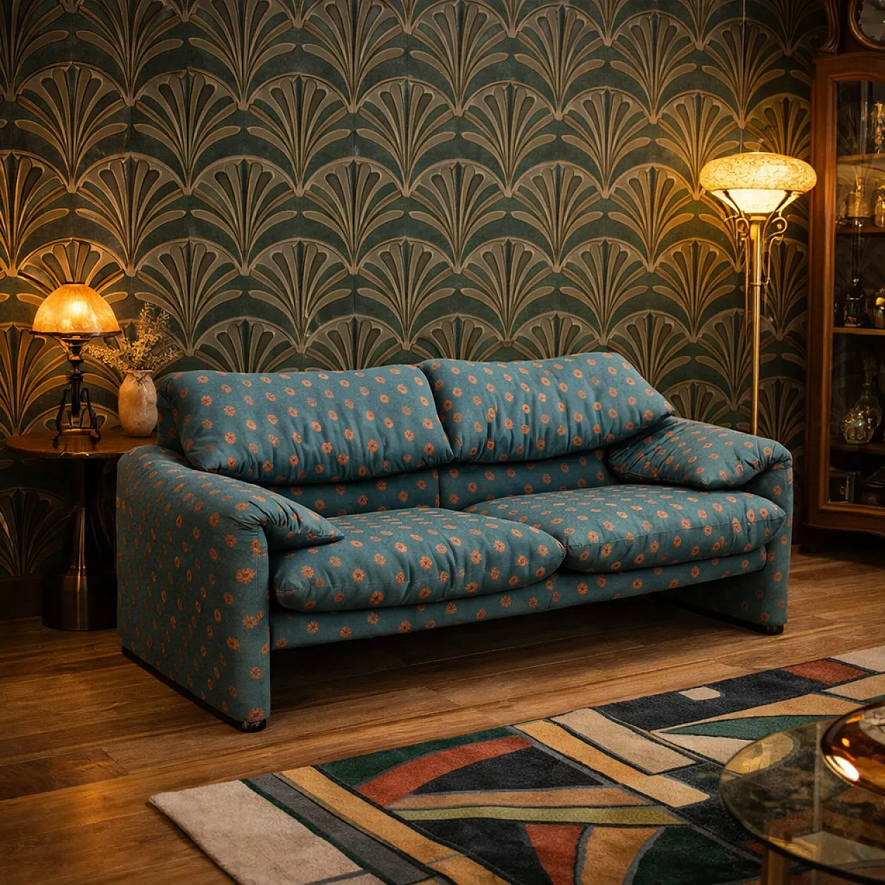 Cassina Maralunga sofa by Vico Magistretti, 1980s 1