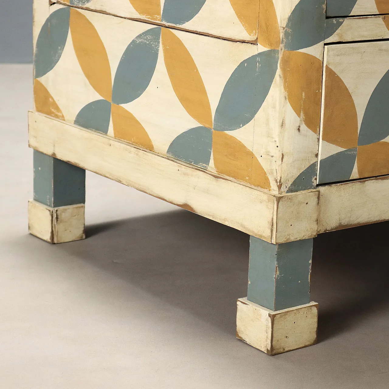 Chest of drawers Umbertino in walnut and fir, 19th century 9