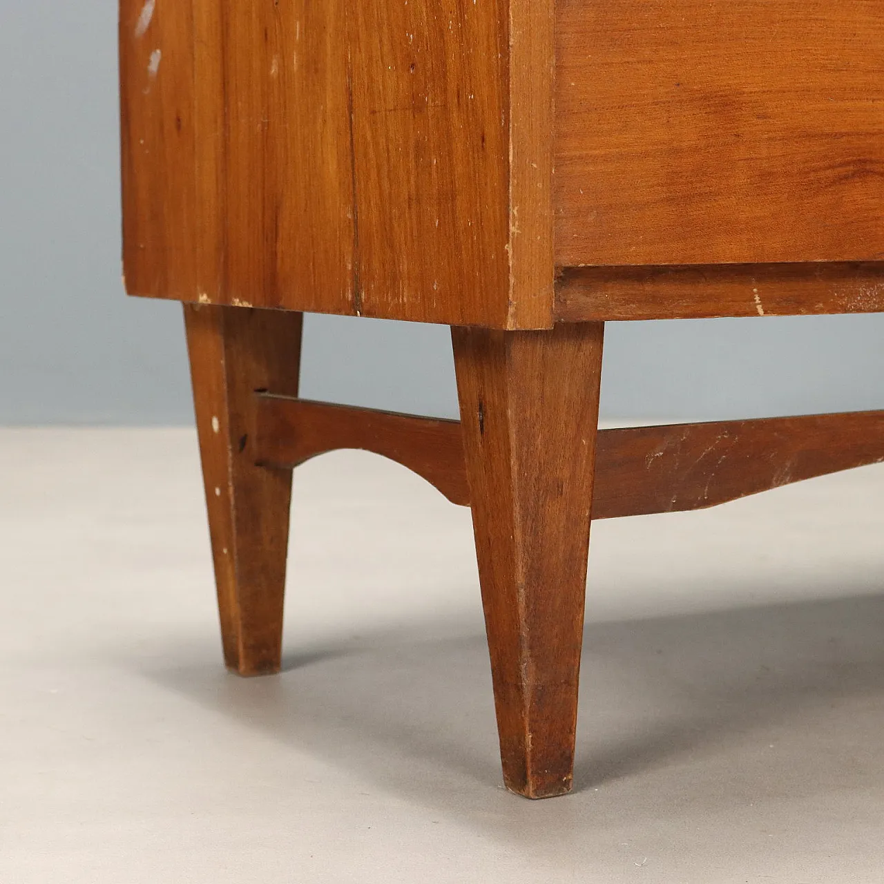 Cassettiera in impiallacciatura di noce, '900 5