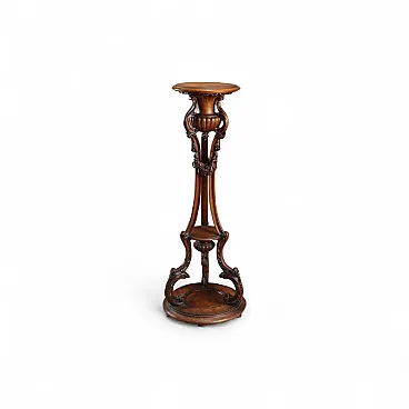 Supporto per vaso in noce, fine '800