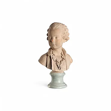 Scultura in terracotta raffigurante fanciullo, '900