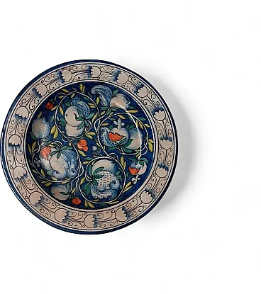 Piatto dipinto, G.Licata Sciacca, anni '60