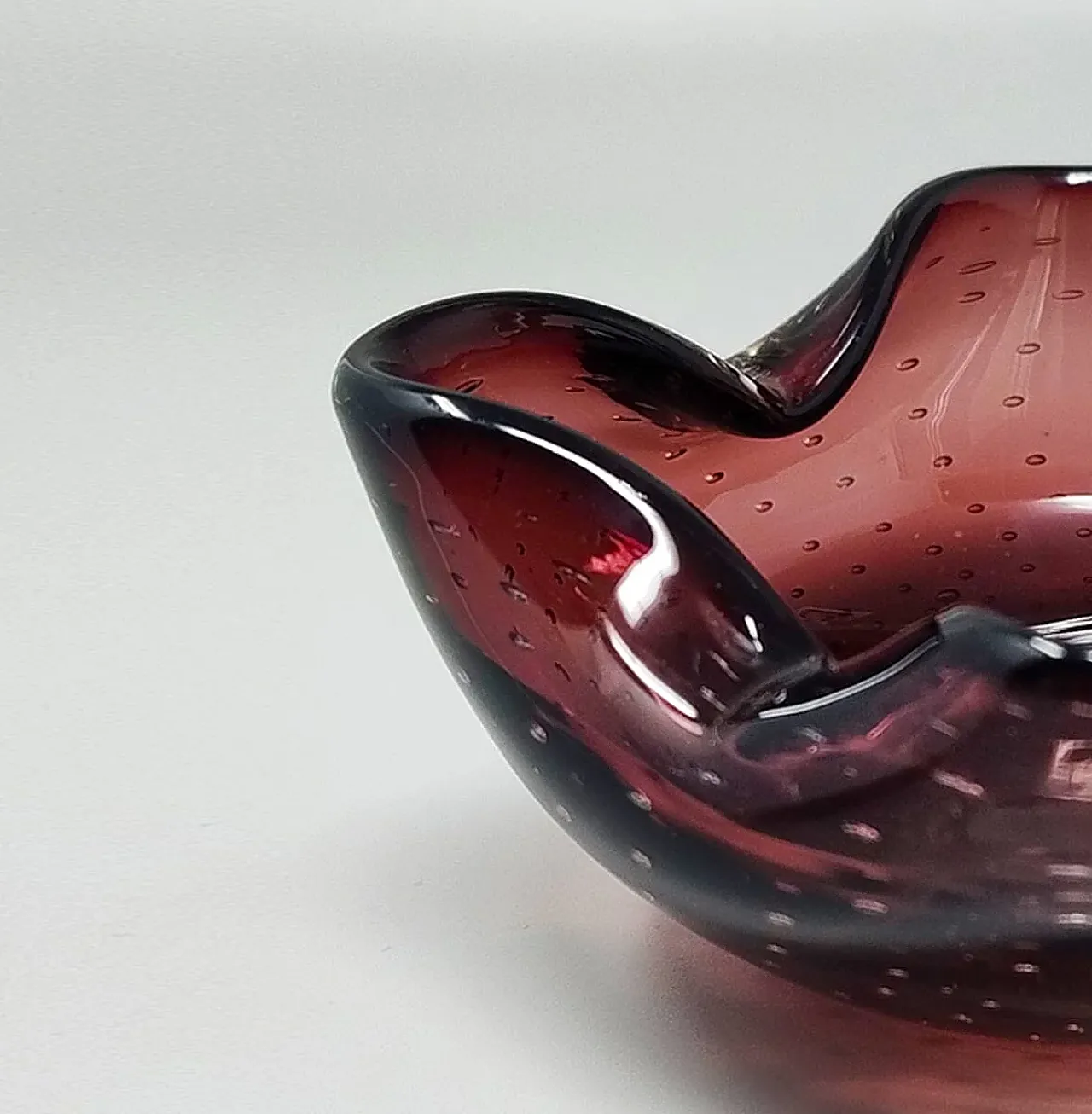 Posacenere in vetro di Murano di Flavio Poli per Seguso, anni '60 2