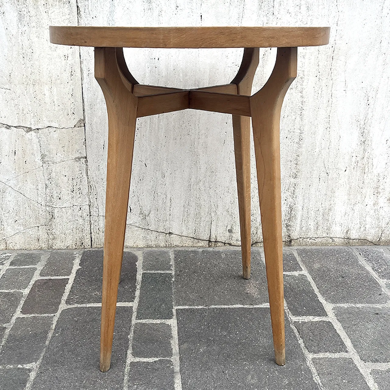 Table in maple and green formica, 1960s 5