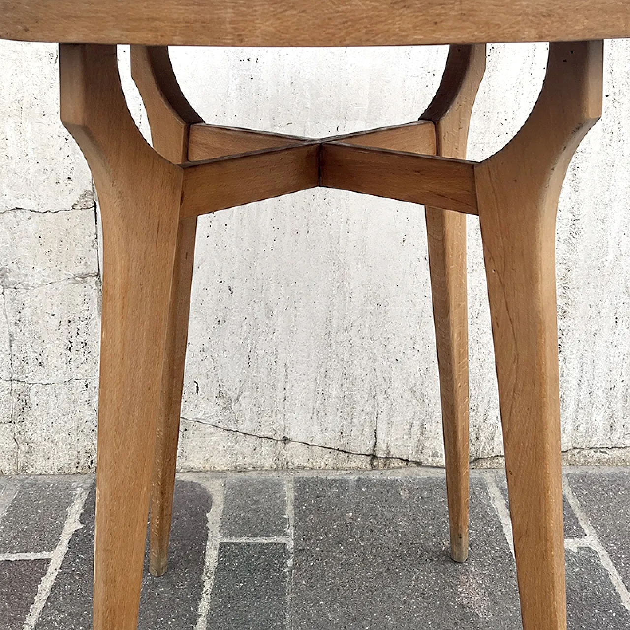 Table in maple and green formica, 1960s 7