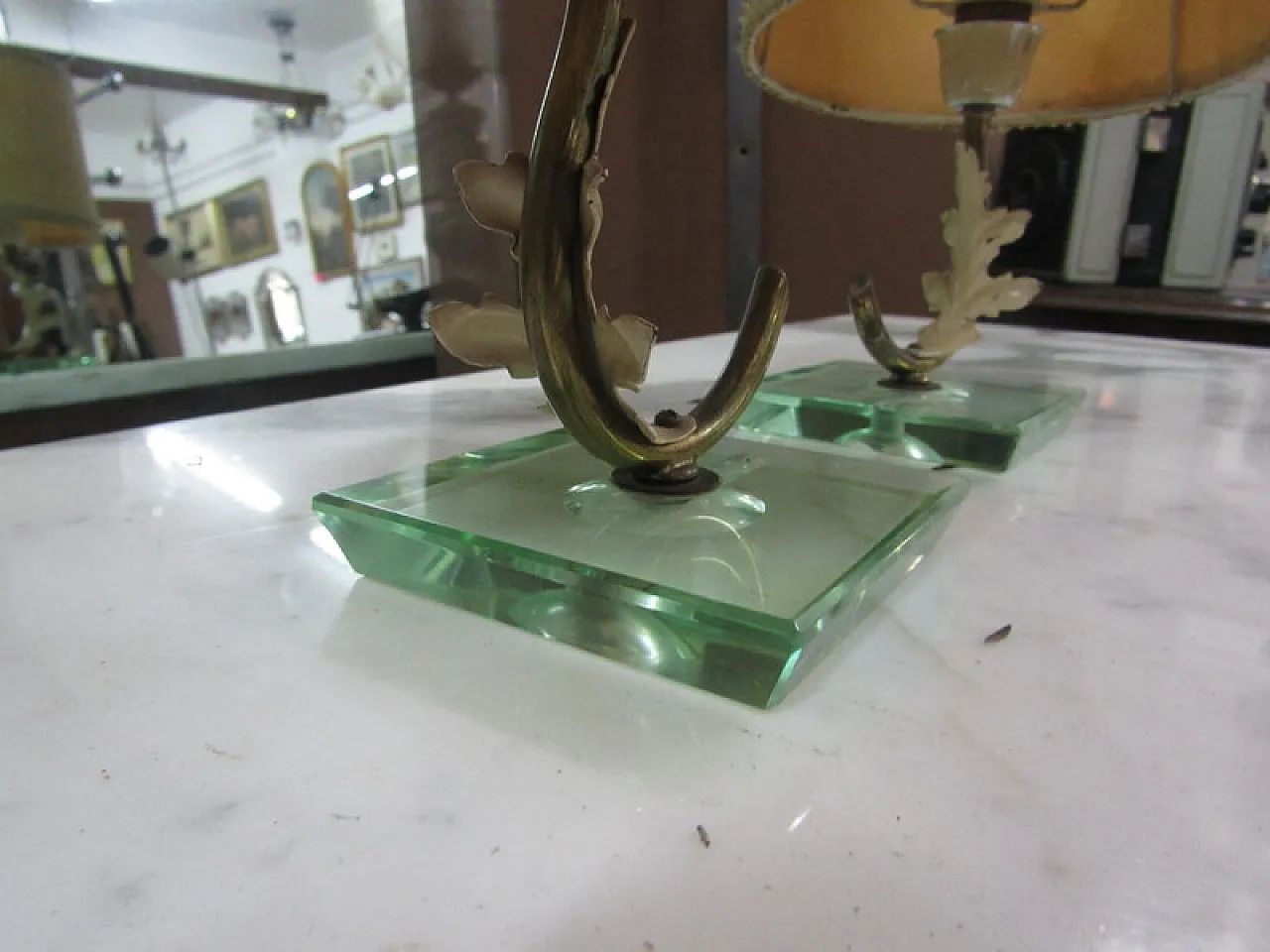 Pair of table lamps by Pietro Chiesa, 1950s 5