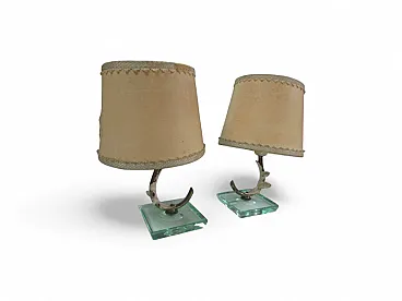 Pair of table lamps by Pietro Chiesa, 1950s