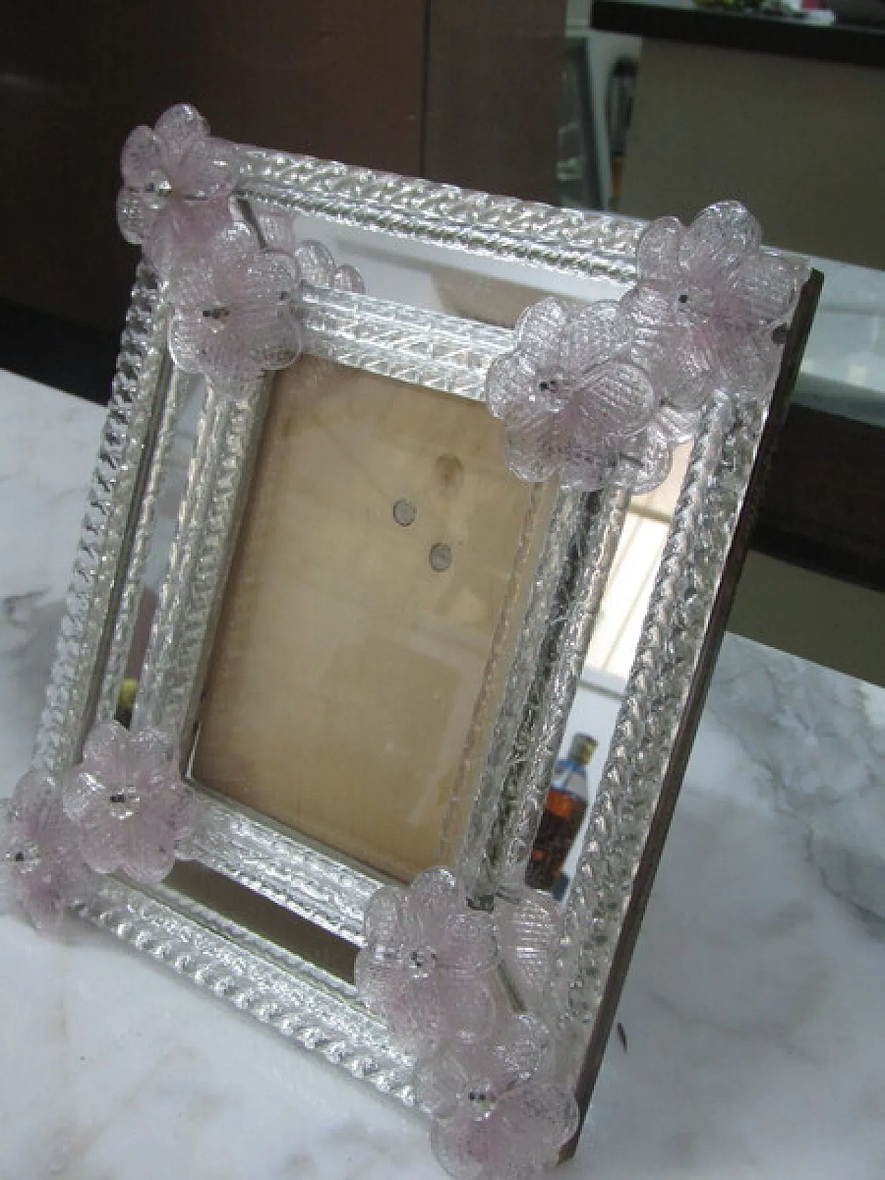 Murano glass frame, 1980s 3