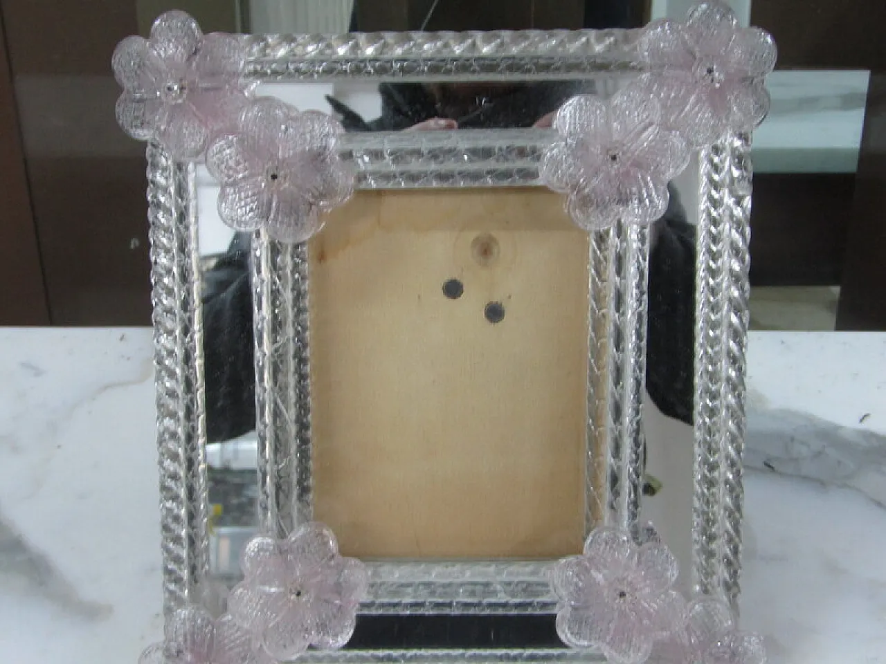 Murano glass frame, 1980s 5