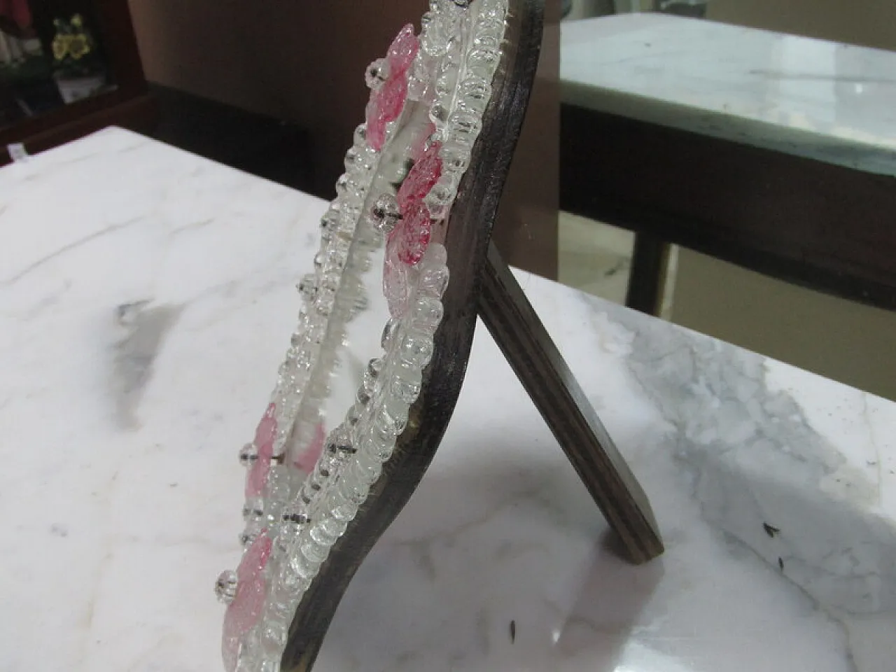 Specchio in vetro di Murano, anni '80 4