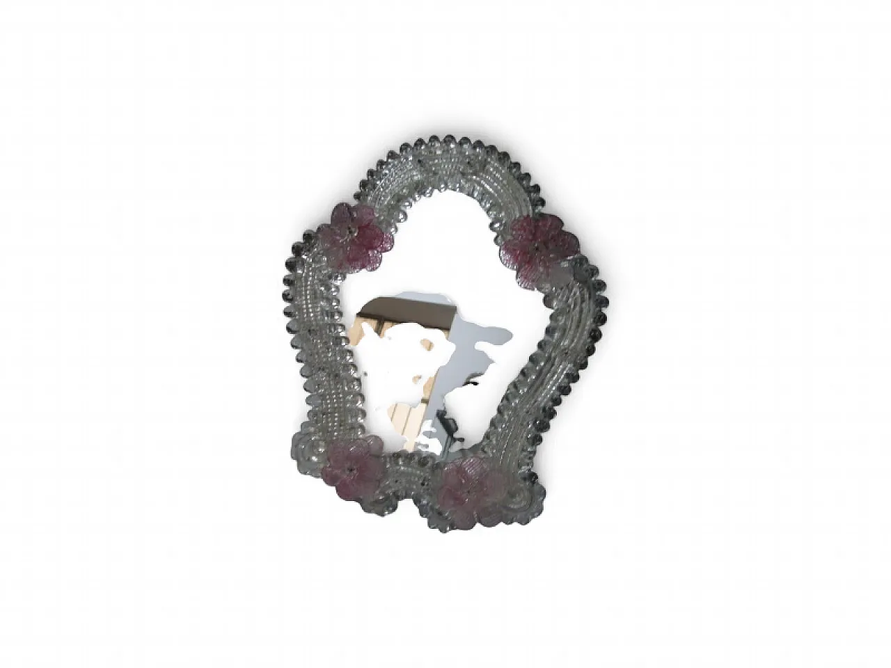 Specchio in vetro di Murano, anni '80 5