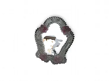 Mirror in Murano glass, 1980s