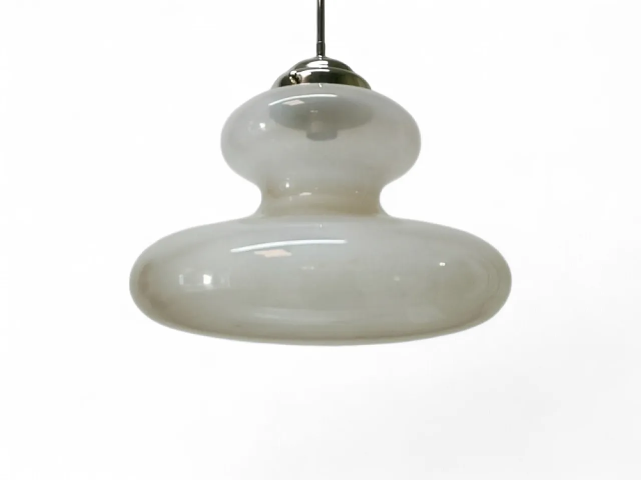 Lampada a sospensione in vetro di Murano, anni '70 2