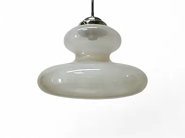 Lampada a sospensione in vetro di Murano, anni '70